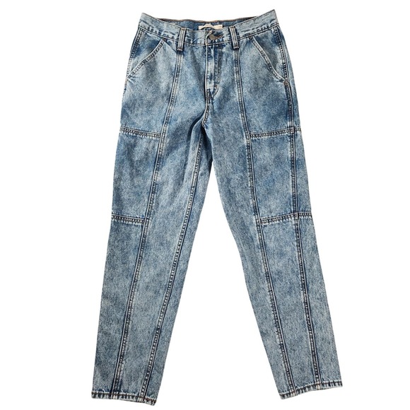 Levi's Mom Jean Women's‎ 28 High Rise Acid Wash Tapered Leg Vintage 90s Style - Picture 13 of 13
